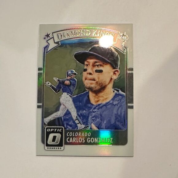 Russ Optic Diamond Kings Trading Card - white of Carlos Gonzalez mint condition - Picture 1 of 3